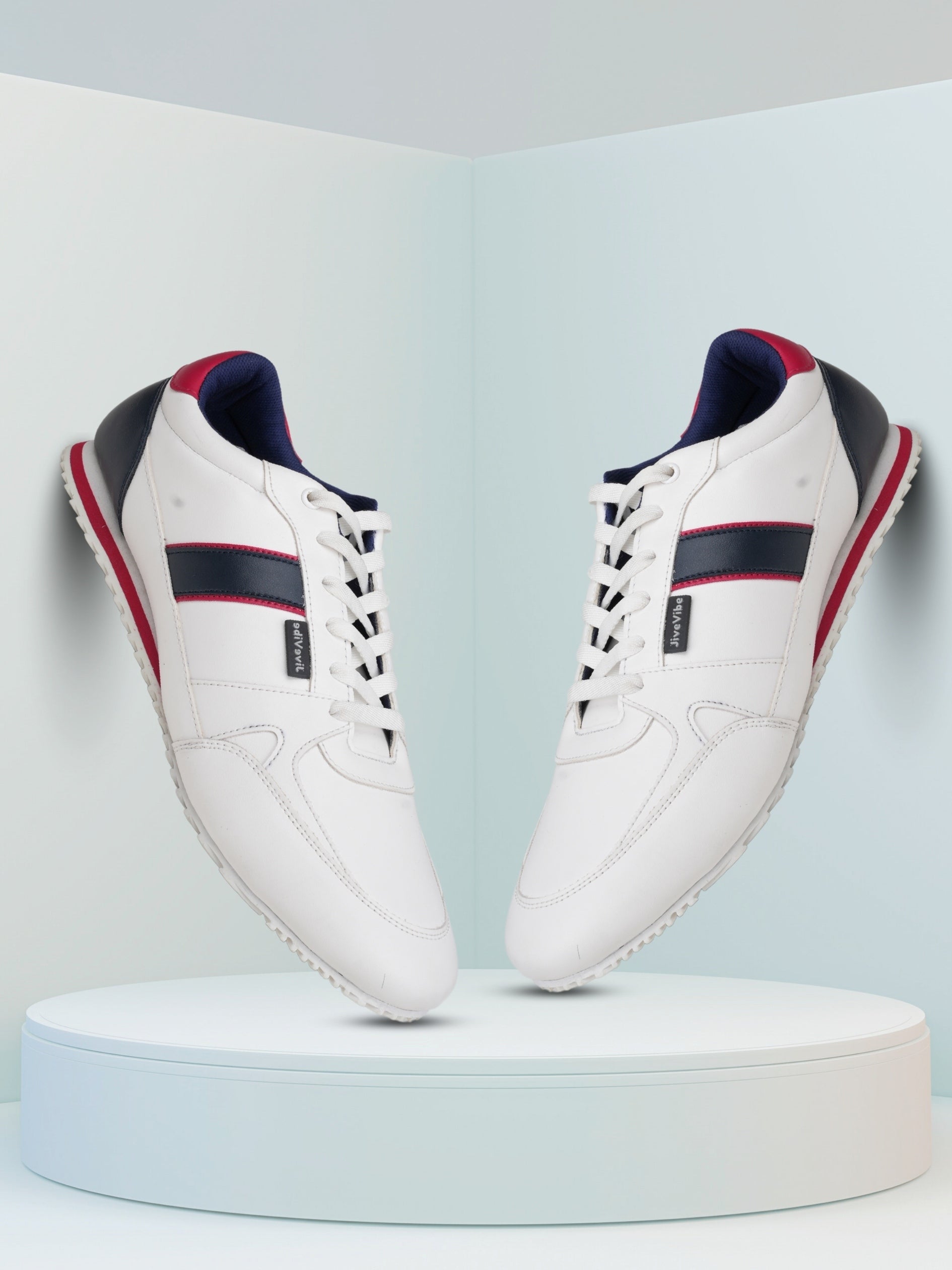 JiveVibe Men's Lace-Up Sneakers – Stylish & Comfortable